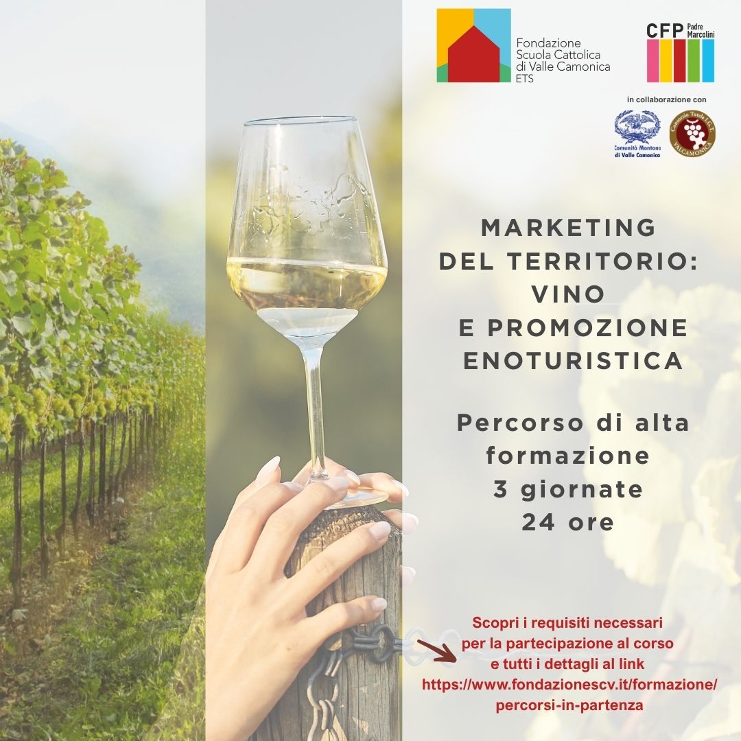 Percorso di alta formazione | Marketing del territorio: vino e promozione enoturistica