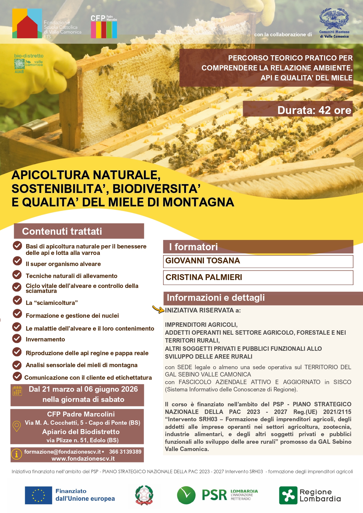 CORSO DI APICOLTURA NATURALE 